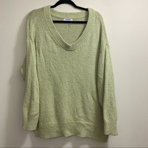 Old Navy Light Green v Neck Slouch Sweater Size 2x